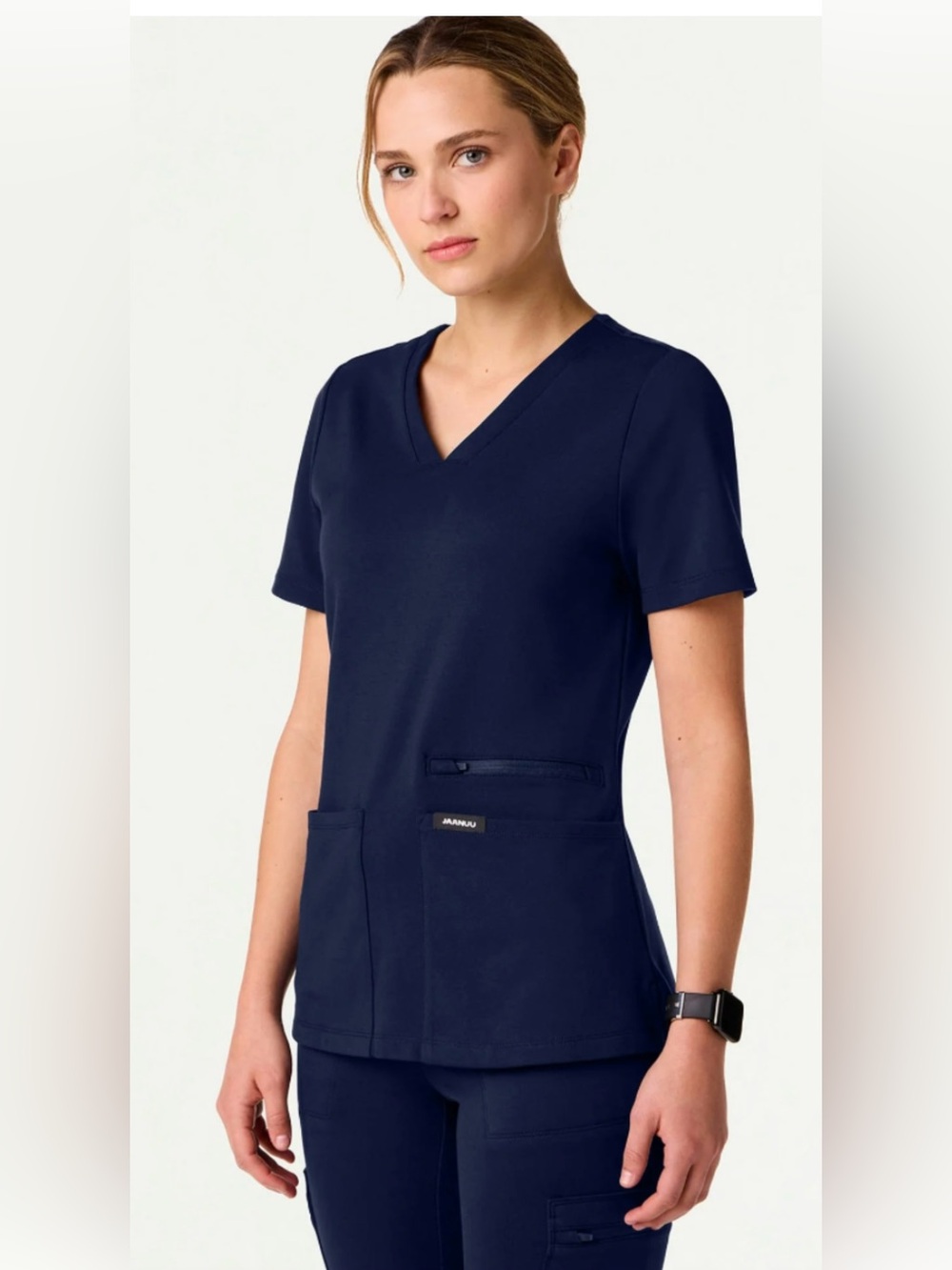 JAANUU Kass Slim 4-Pocket UltraSOFT™ Scrub Top size S